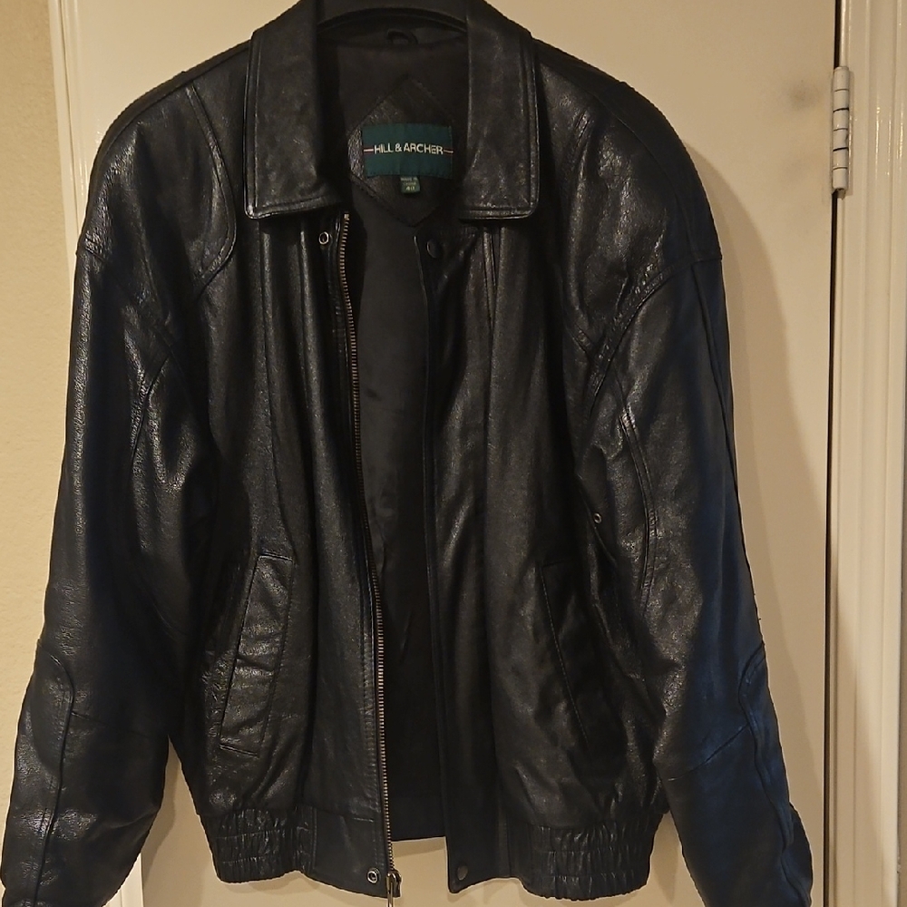 Men's Black Leather Jacket